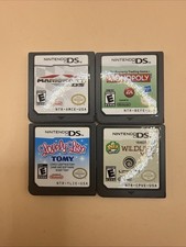 Lot Of 4 Nintendo DS Games MarioKart Monopoly Lovely Lisa Tony Wildlife Vet