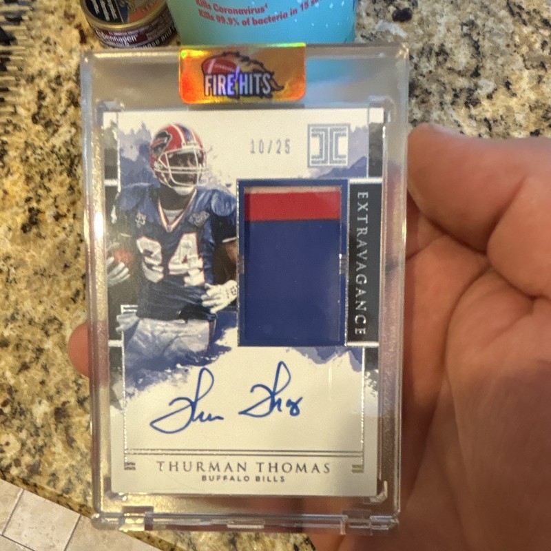 Panini 2018 Impeccable Thurman Thomas Extravagance Patch Auto #EPA-TT /25