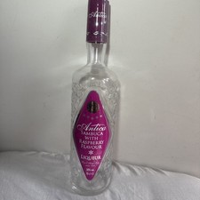 Raspberry Sambuca Empty Spirit Bottle  70cl GARDEN BAR FILM PROP UPCYCLING  