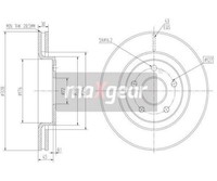 2 St. Bremsscheibe Maxgear 19-2323 FüR Jeep Commander