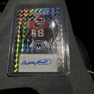 2023 Panini Mosaic WILL SHIELDS Scripts Auto Silver Prizm #S42