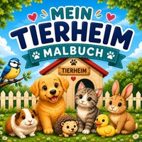 Tierheim Malbuch: Tiere Ausmalen FüR Kinder Ab 4