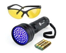 51 LEDs UV Blacklight Flashlights Detector for Dry Pets Urine  Stains  Bed Bug