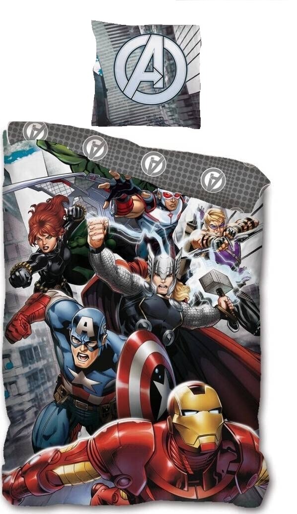 Waardig actie Slapen Marvel Avengers Reversible Duvet and Pillowcase Cover UK Single (US Twin)  5056197132937 | eBay