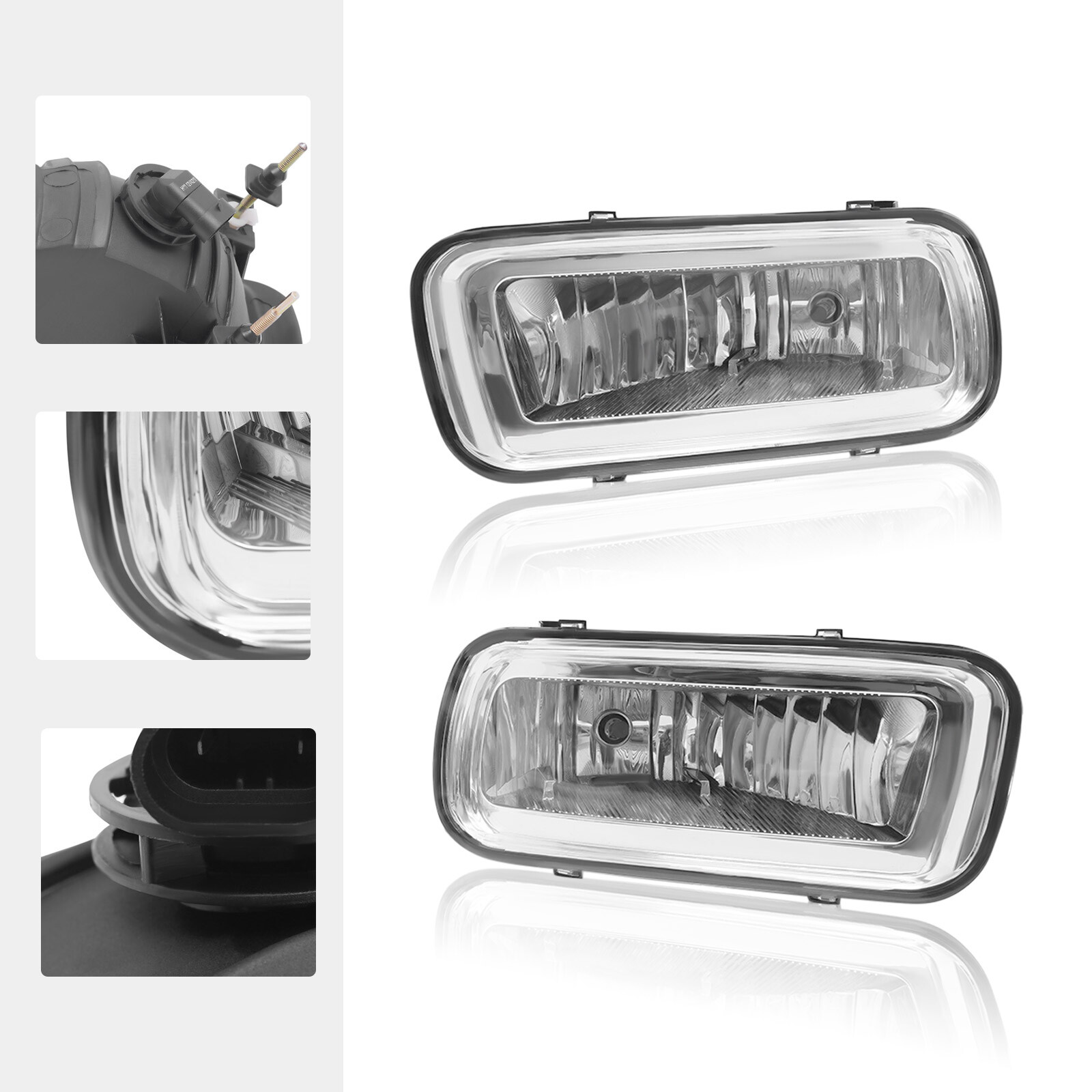 Fog Lights Lamps For 2004-2006 Ford F-150 Front Left + Right w/ Mounting Bracket