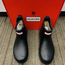 NEW! Women's Hunter Original Chelsea Rain Boots BLACK Insulated