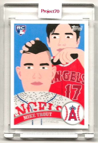 2021 Topps Project 70 #600 Mike Trout (by Keith Shore) Angels