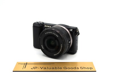 C] Sony Alpha a5000 ILCE-5000 Mirrorless Camera Black W/Lens