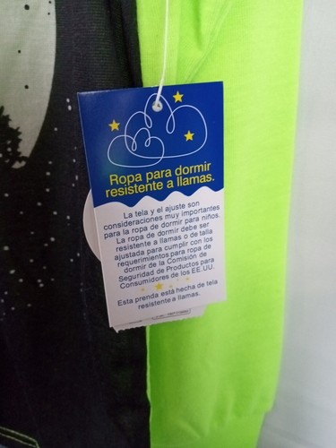 Boys Two-piece Pajama Set Glow In The Dark Size 6-7 Flame Resistant... - Picture 5 of 12