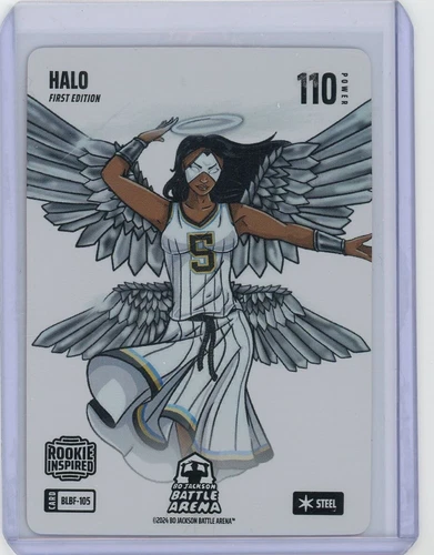 Bo Jackson Battle Arena Halo Angel Reese Blizzard Steel Battlefoil ROOKIE CARD