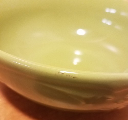 Tabletops Gallery ELYSEE GREEN Soup / Cereal bowl, 6 1/4", Excellent - Picture 5 of 7