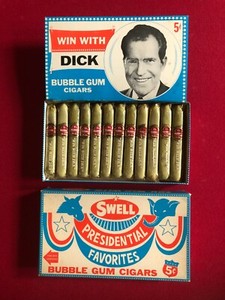 1968 Richard Nixon, "Un-Opened" Swell Bubble Gum Cigars (Scarce