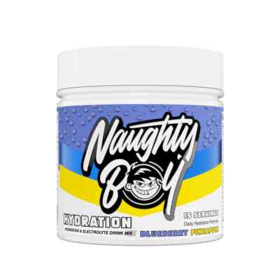 Naughty Boy Hydration Blueberry Pineapple 255g / 30 serv 01/27 + vegane Samples