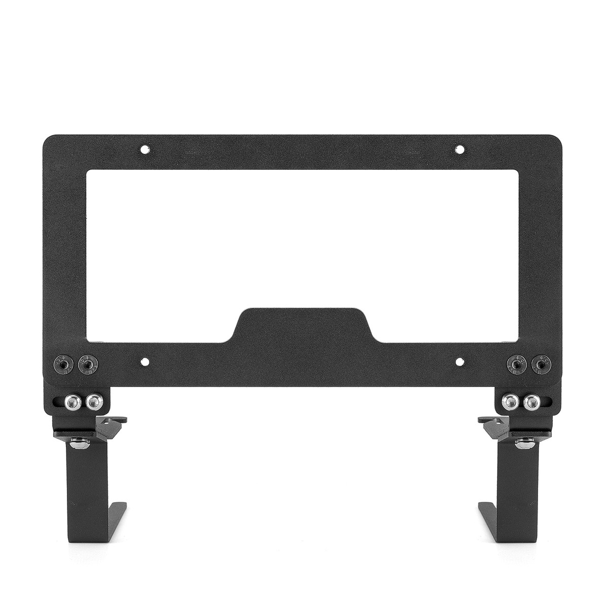 No-Hole Model X (pre-'21) Front License Plate Installation kit (Stainless Steel