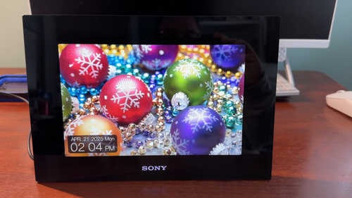 Sony S-Frame Digital Picture Frame DPF-VR100 10.2" w/ Power Supply & USB Cable - Video 1 of 1