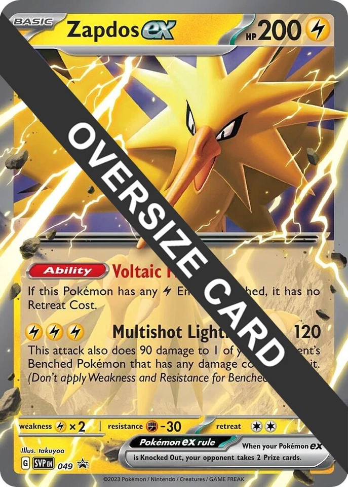 Zapdos ex 049 Jumbo Cards