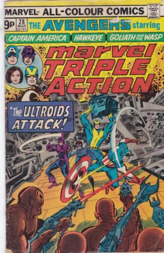 MARVEL COMICS MARVEL TRIPLE ACTION VOL. 1 #28 MARCH 1976 SAME DAY DISPATCH - Foto 1 di 1