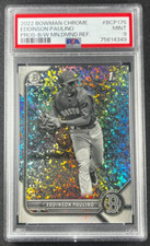 2022 1s Bowman #BCP-175 Eddinson Paulino *Mini Diamond* Boston Red Sox PSA 9