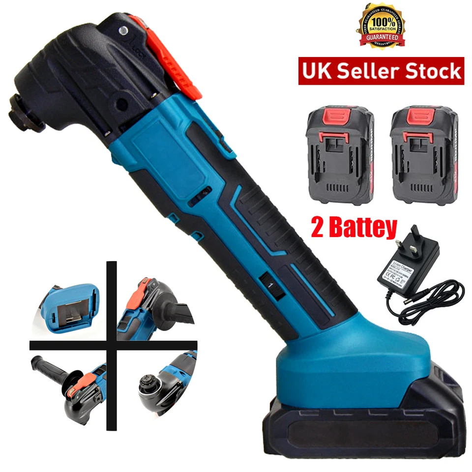 CTX 21V Oscillating Multi Tool Cordless Sander Scraper Saw 6 Speeds With 2 Batteries