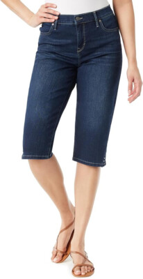 Gloria Vanderbilt Women's Lorelai Hewlett Skimmer Bermuda (30209118-196) Size 4