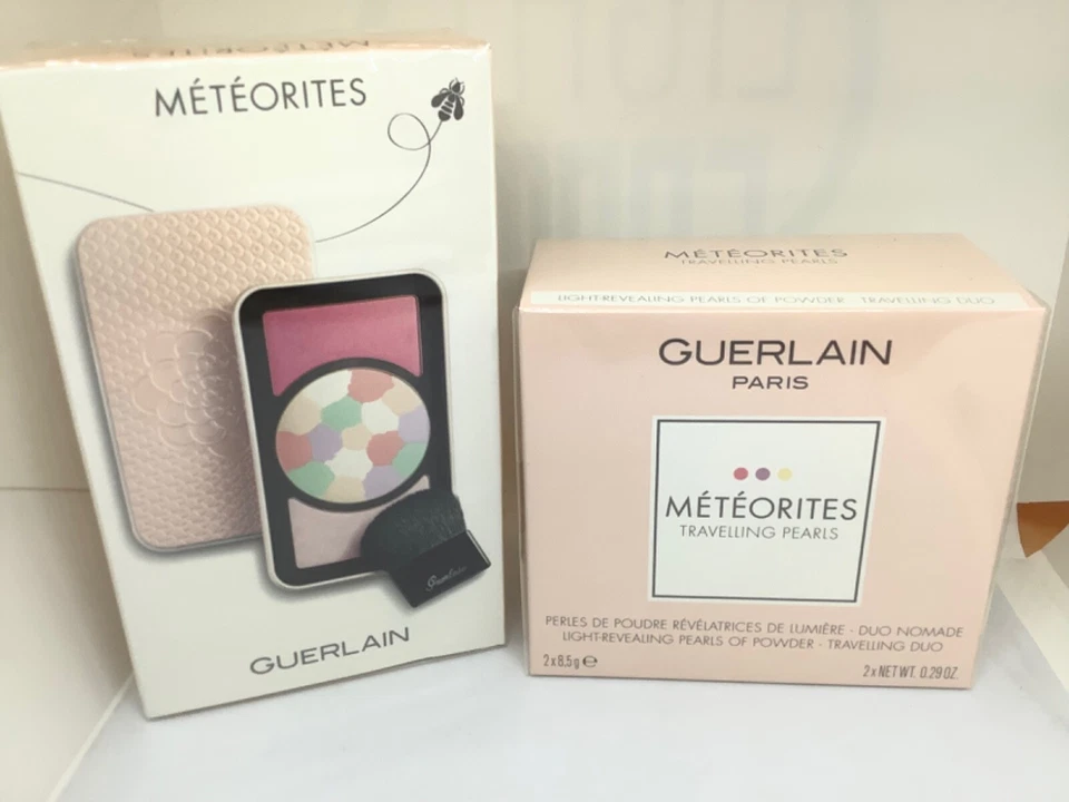 GUERLAIN METEORITES MY PALETT #2 POLVO REVELADOR DE LUZ + RUBOR + RESALTADO + JUEGO DÚO Foto 3 de 4