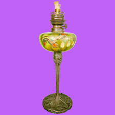 kerosene lamp United France art nouveau torch lantern light antique