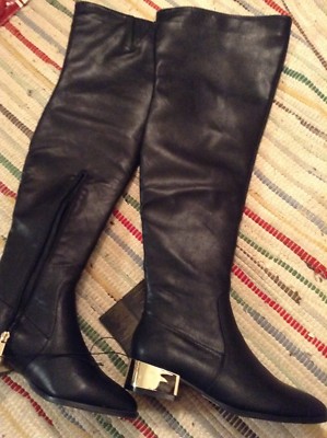 New Forever 21 over the knee boots faux leather size