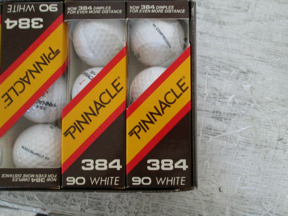 Pinnacle Lot of 12 Golf Balls, 384, 90 White New In Box | eBay
