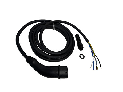 7.5 metre charging cable type 2 32A 22kw Harting for wallbox charging station with kink protection