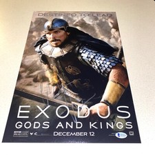 FOTO DE PELÍCULA FIRMADA POR CHRISTIAN BALE 12X18 EXODUS BECKETT CERTIFICADO DE AUTENTICIDAD #D85489