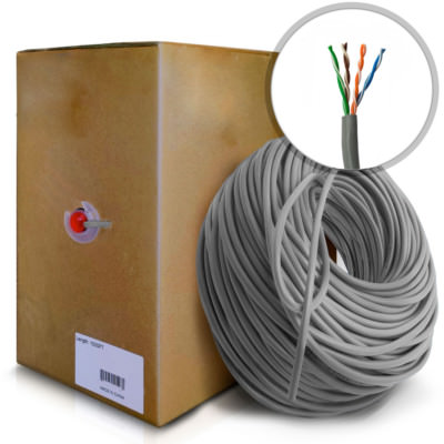 1000Ft Cat5E Network Cable RJ45 Ethernet Lan Patch Wire