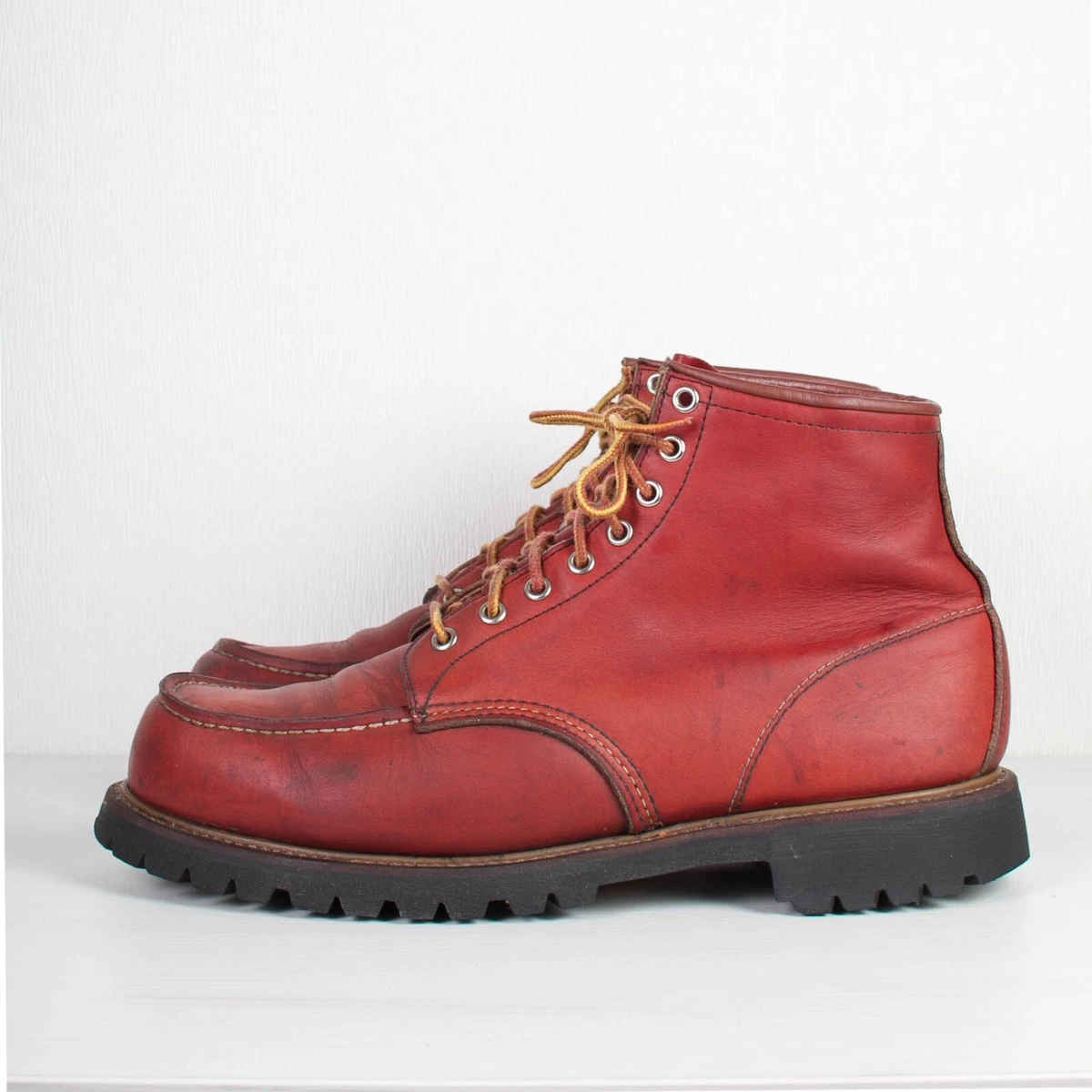 Red Wing Irish Setter Boots Vintage 8175 Brown Leather Vibram Size