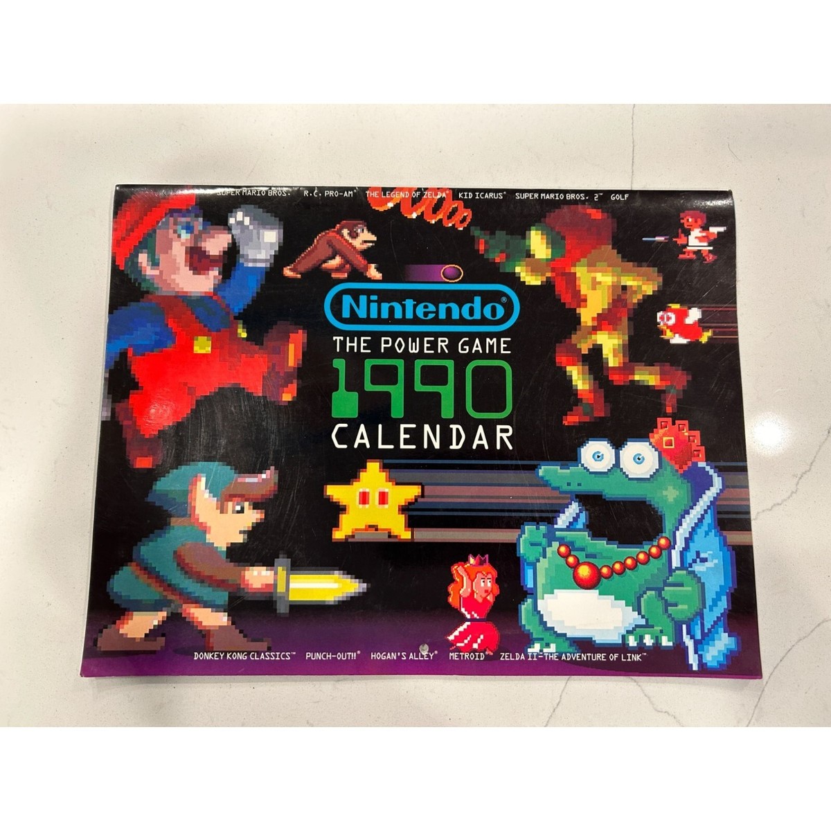 Vintage Nintendo The Power Game 1990 Calendar Zelda Metroid Vintage Nintendo The Power Game 1990 Calendar Zelda Metroid
