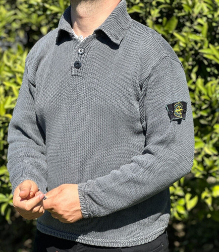 Archive 1997 Stone Island Marina Knit Collection Light Pullover Sweater Size S