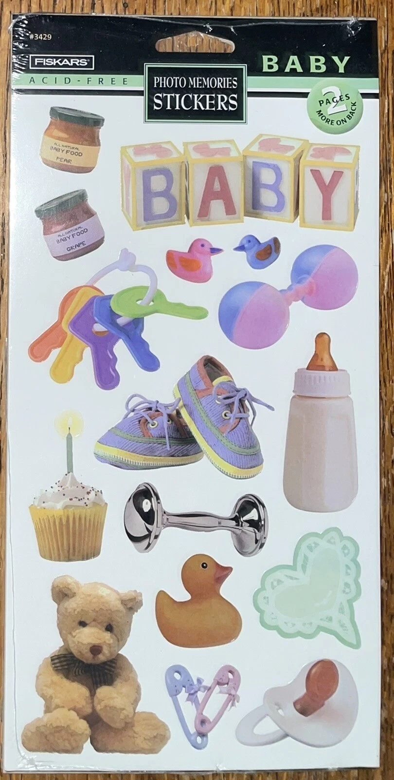 Friskars Baby Blocks Bottle Food Jars Keys Rattle Pacifier High Chair Stickers