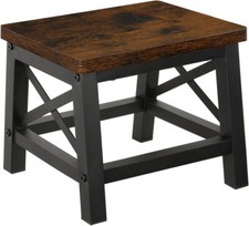 Wooden Step Stool for Adults and Kids,Step Stool for High Bed with Non-Slip Feet