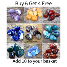 Craftmoor® Large Healing Crystal Tumblestone BUY 6 get 4 FREE (ADD 10 TO BASKET)