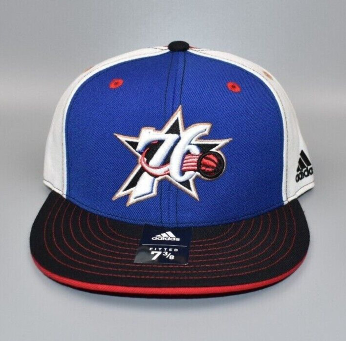 Philadelphia 76ers adidas NBA Men's Fitted Cap Hat - Size: 7