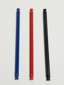 50 K'NEX Black Rods 5-1/8" (Red Size) Rare Replacement Parts Pieces KNEX