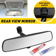 8" Black Rear View Mirror Interior On Car Auto Replacement Day Night Universal