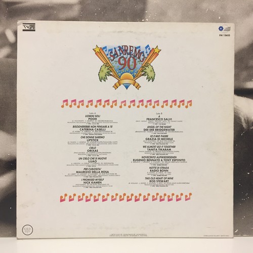 SANREMO 90 LP EX-/EX- 1990 ITA FIVE FM 13655 POOH EDOARDO BENNATO ROD STEWART - Imagen 2 de 2
