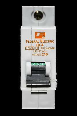 PRO ELEC AUB1 1P C20A 6 kA MCB SINGLE POLE TYPE C CURVE 20A