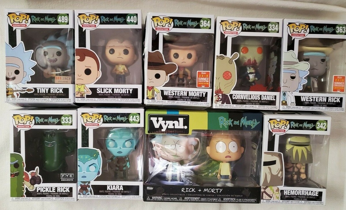 Funko Pop RICK and MORTY includes 2 pack,#334,#333,#443,#489