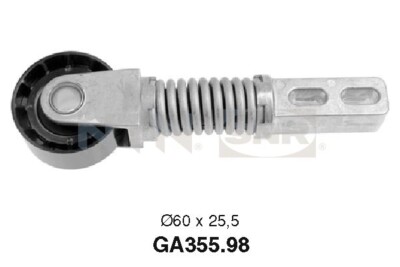 SNR GA355.98 Spannrolle, Keilrippenriemen für RENAULT