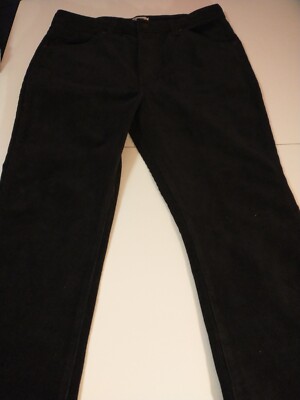 Wrangler Westward 626 High Rise Boot Corduroy Pants Women's Size 34x32 Black