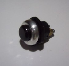 Startknopf Hupenknopf Start Hupen Taster Drucktaster Alu  Schwarz