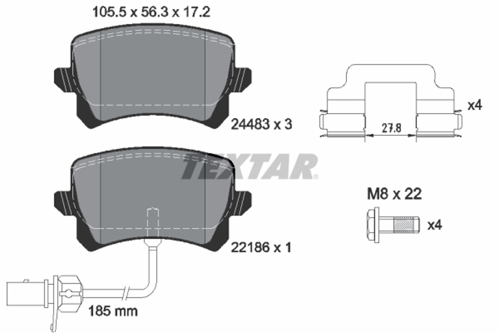 Plaquettes de frein Audi Q3 RS 2.5 Quattro matériau semi-métallique haute endurance