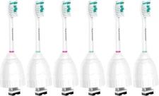 Aoremon Replacement Toothbrush Heads Compatible 6 Count (Pack of 1), White 