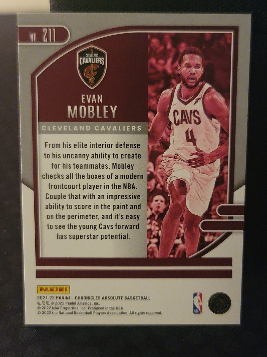Evan Mobley 2021-22 Panini Chronicles Absolute #211 Cavaliers