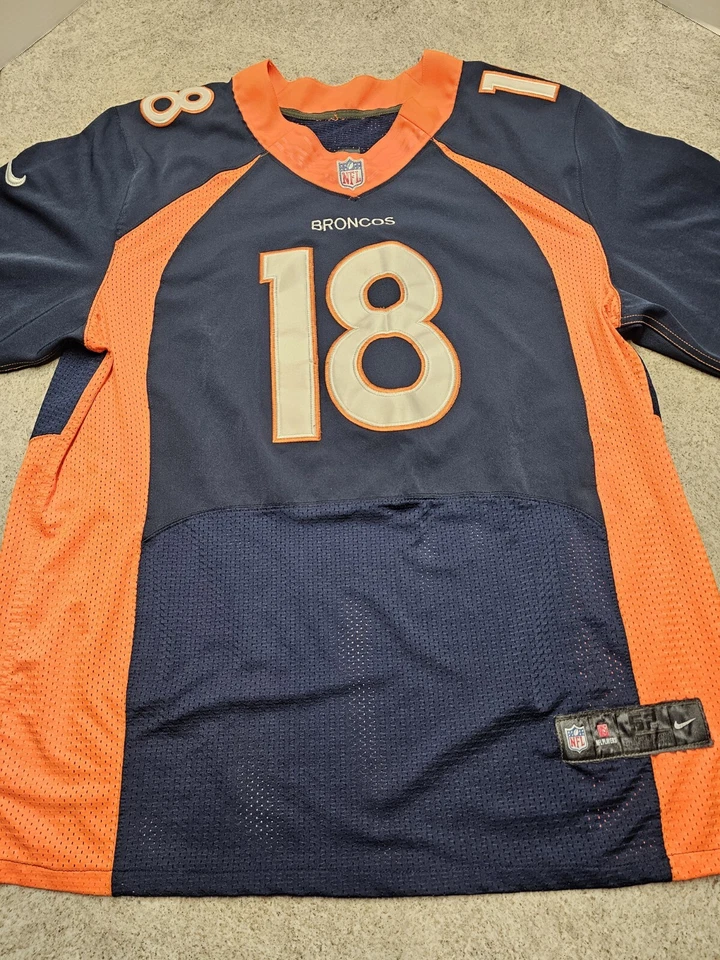 Camiseta deportiva Peyton Manning Denver Broncos NFL #18 talla 52 Nike Foto 2 de 4